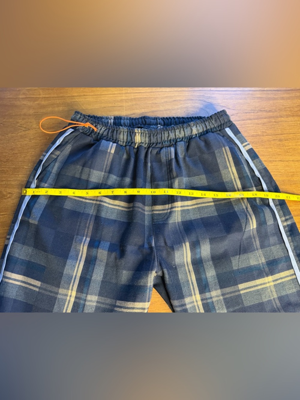 Heron Preston FW19 Plaid Stripe Track Pants Rare Text Made in Italy Size med - Picture 9 of 15